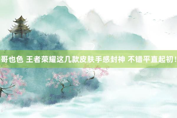 哥也色 王者荣耀这几款皮肤手感封神 不错平直起初！