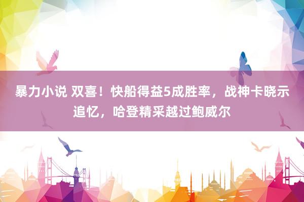 暴力小说 双喜！快船得益5成胜率，战神卡晓示追忆，哈登精采越过鲍威尔