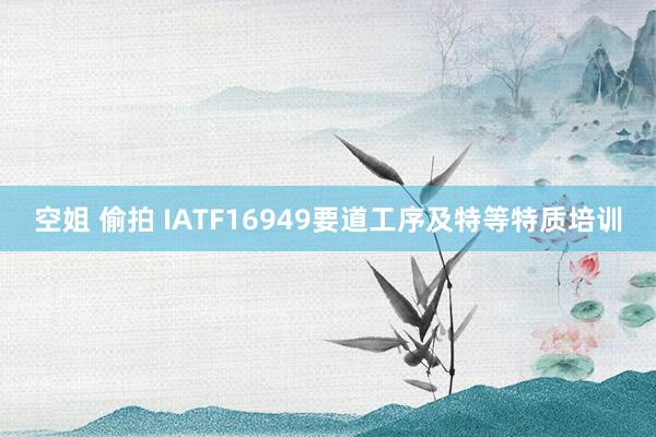 空姐 偷拍 IATF16949要道工序及特等特质培训